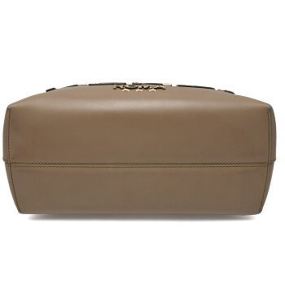 Fendi Visible Handbag Logo Leather Python Grey Be… - image 4